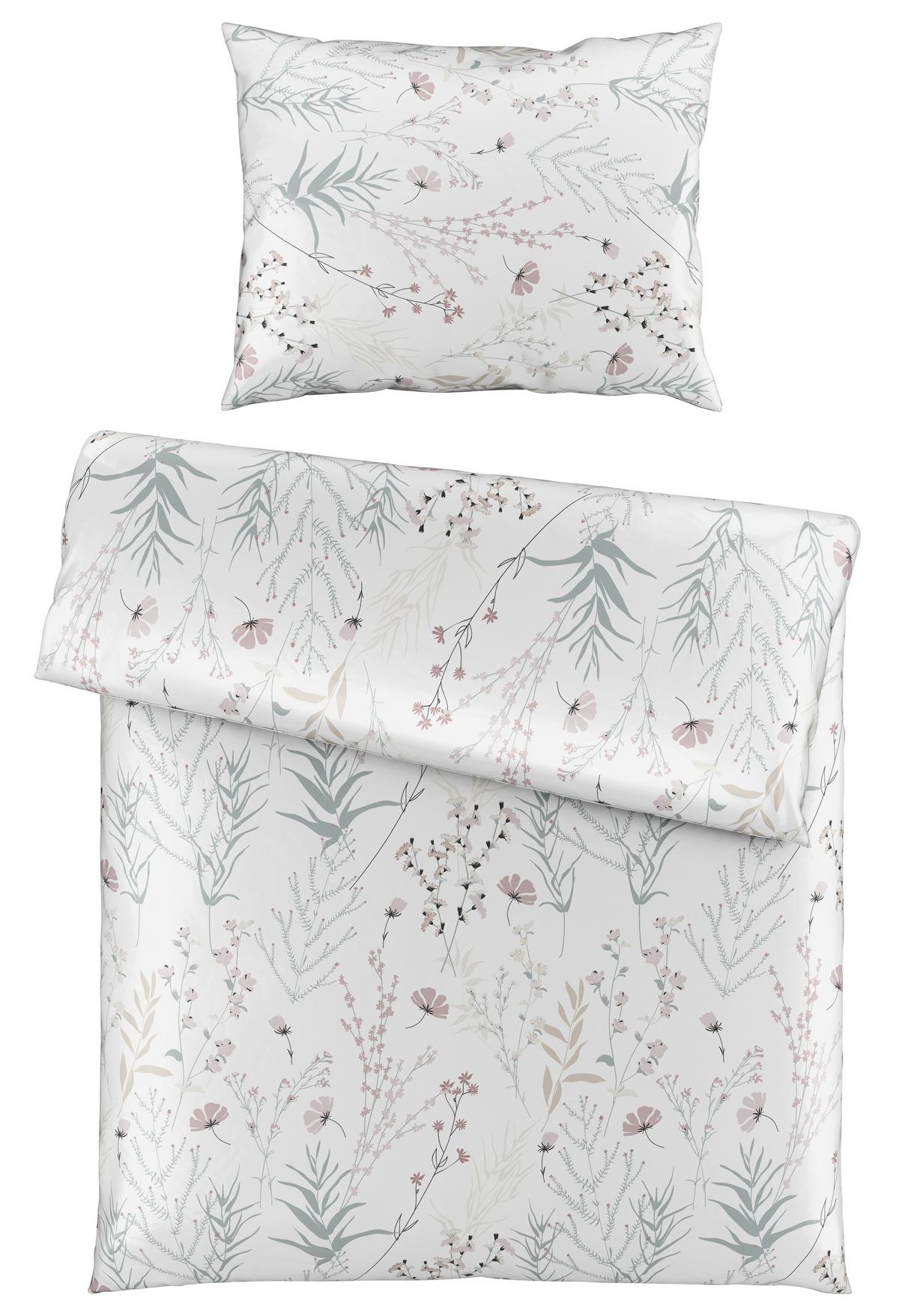 Povlečení Lina, 70/90 140/200cm - bílá, Konvenční, textil (140/200cm) - Mömax