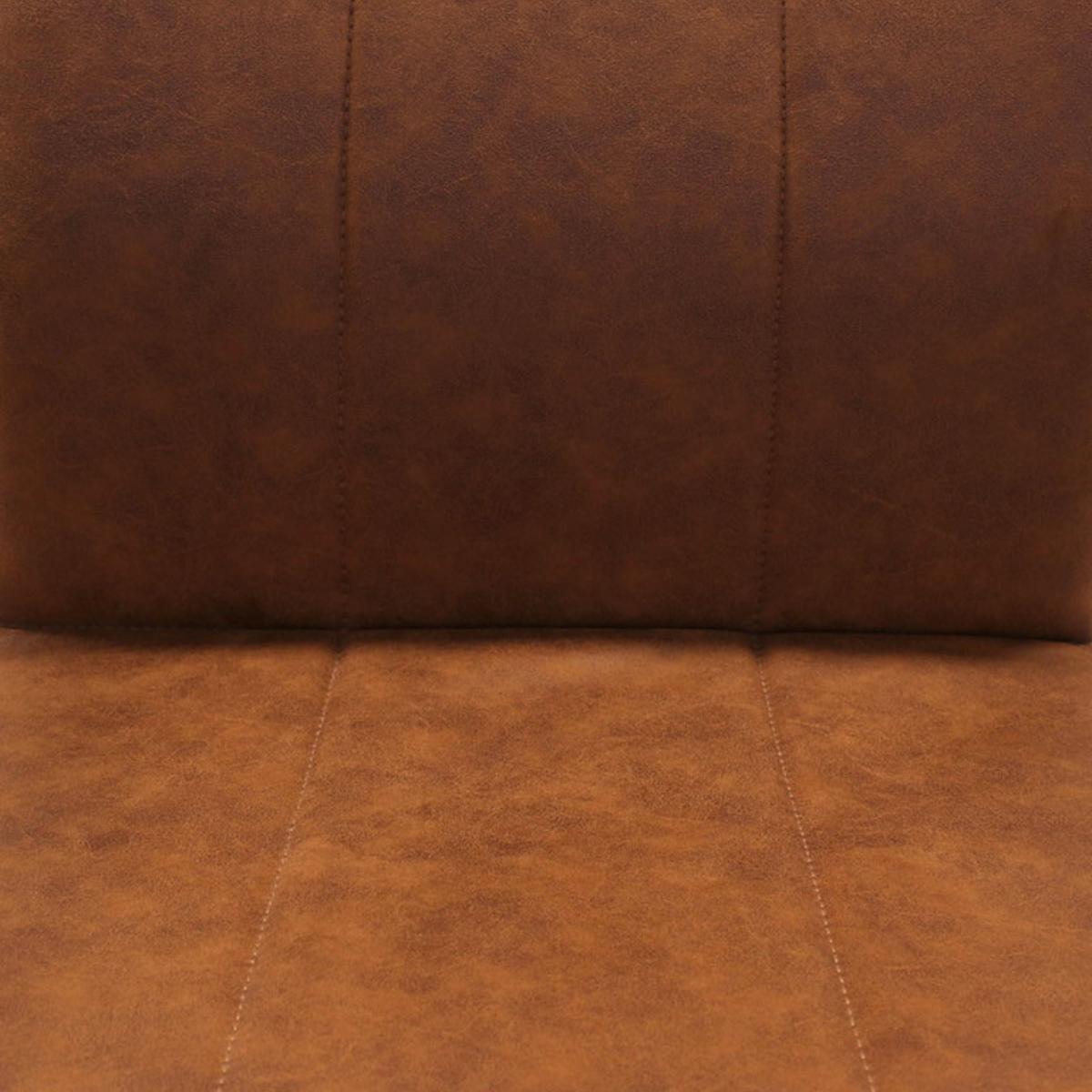 Schwingstuhl-set Brandon Braun B: 54 Cm - Schwarz/Braun, MODERN, Textil/Metall (54/85/61cm) - MID.YOU