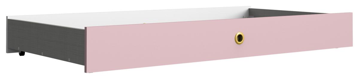 Ágyfiók Cindy 2 137/17 Cm - rózsaszín, műanyag/faalapú anyag (137/17/71cm)