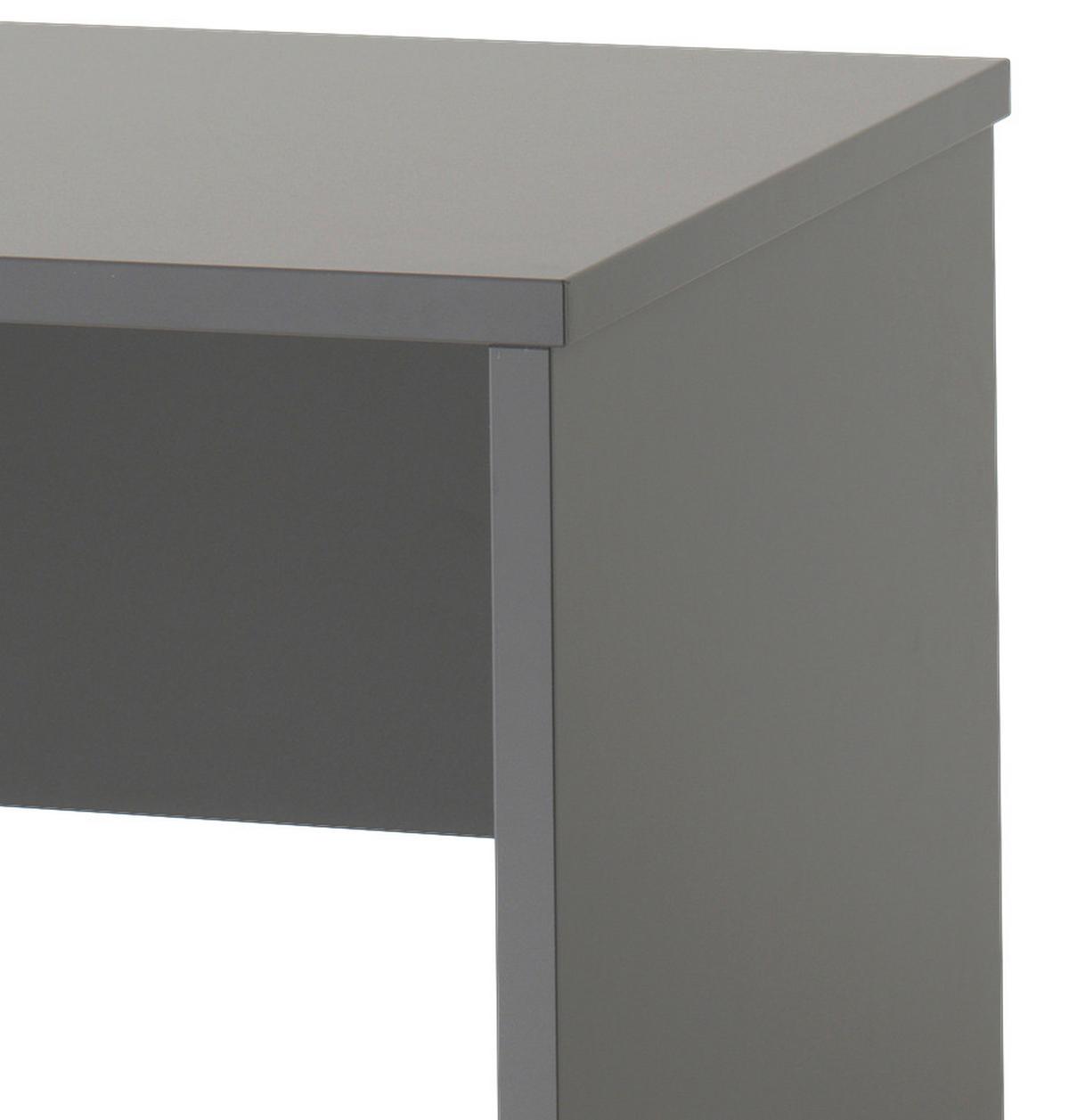 Jugendschreibtisch B: 140 Cm H: 75 Cm London, Anthrazit - Anthrazit, MODERN, Holzwerkstoff (140/65/75cm) - MID.YOU