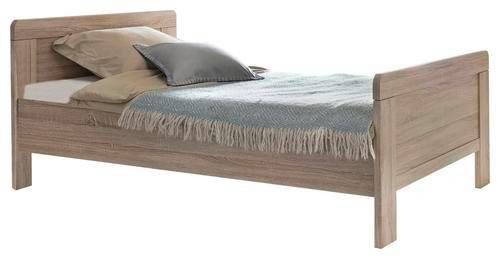 Bett 100x200 Nadja, Eiche Dekor - Eichefarben, KONVENTIONELL, Holzwerkstoff (100/200cm) - MID.YOU