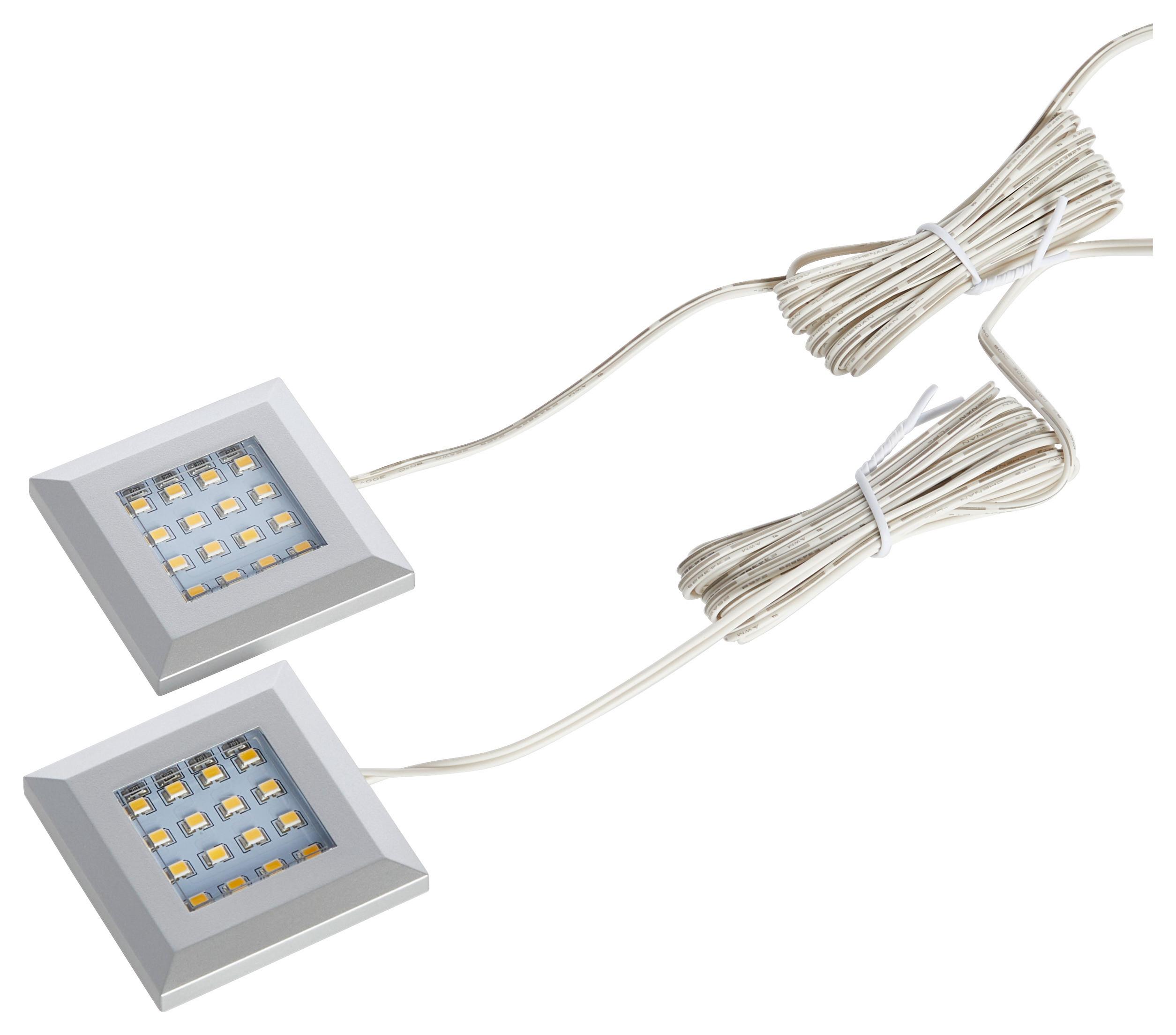 LED-Spot-Set Kansas - Schwarz/Weiß, KONVENTIONELL, Kunststoff (5,5/1/5,5cm) - Livetastic