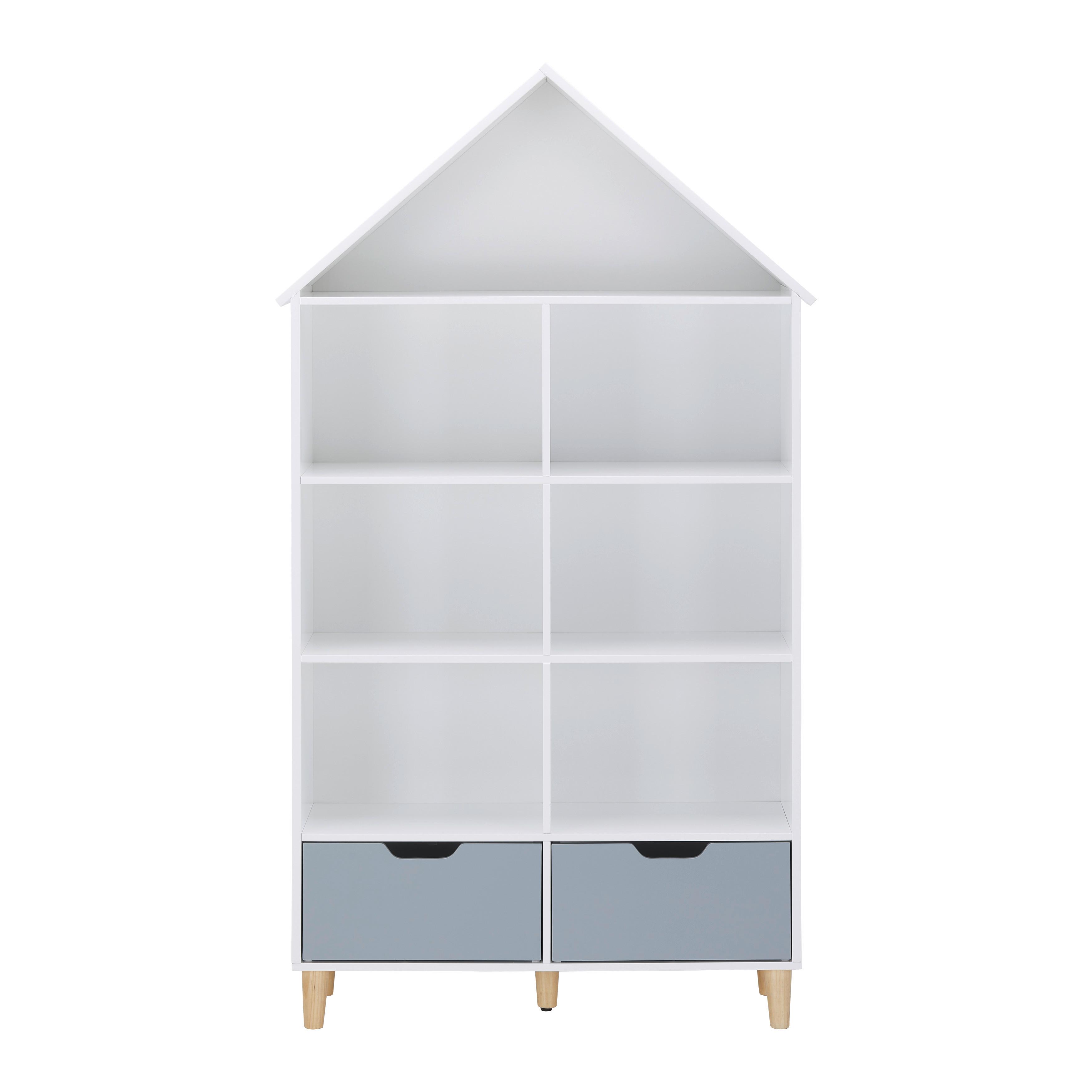 Dětská Komoda Adelia Bílá A Šedá - šedá/bílá, Moderní (87,5/159/30cm) - P & B