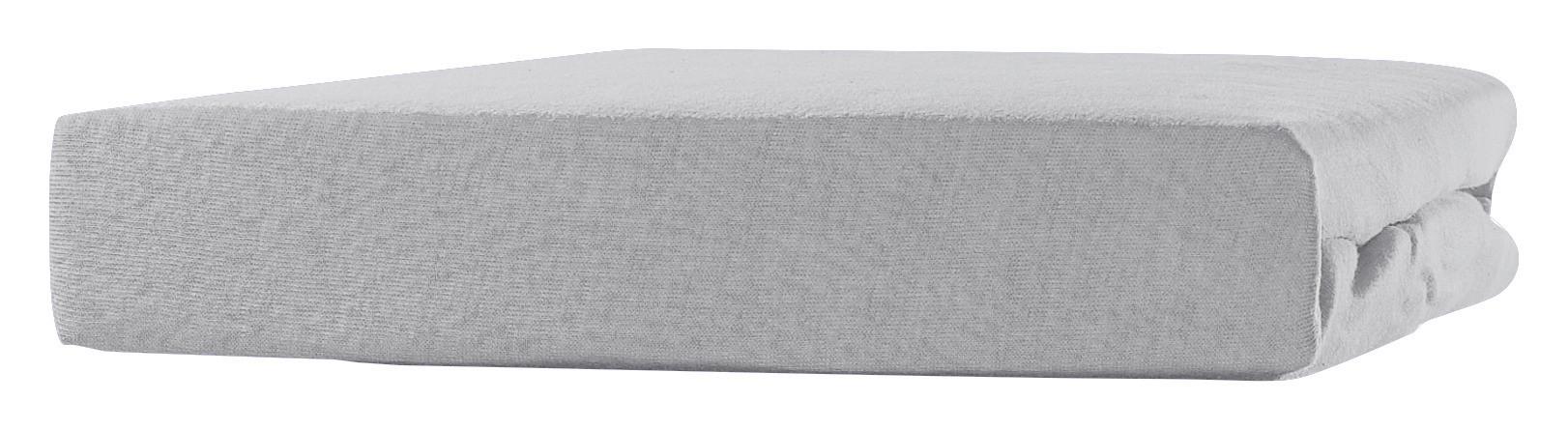 Spannleintuch Tamara Grau 180-200x200 cm Jersey - Grau, KONVENTIONELL, Textil (180-200/200cm) - Luca Bessoni