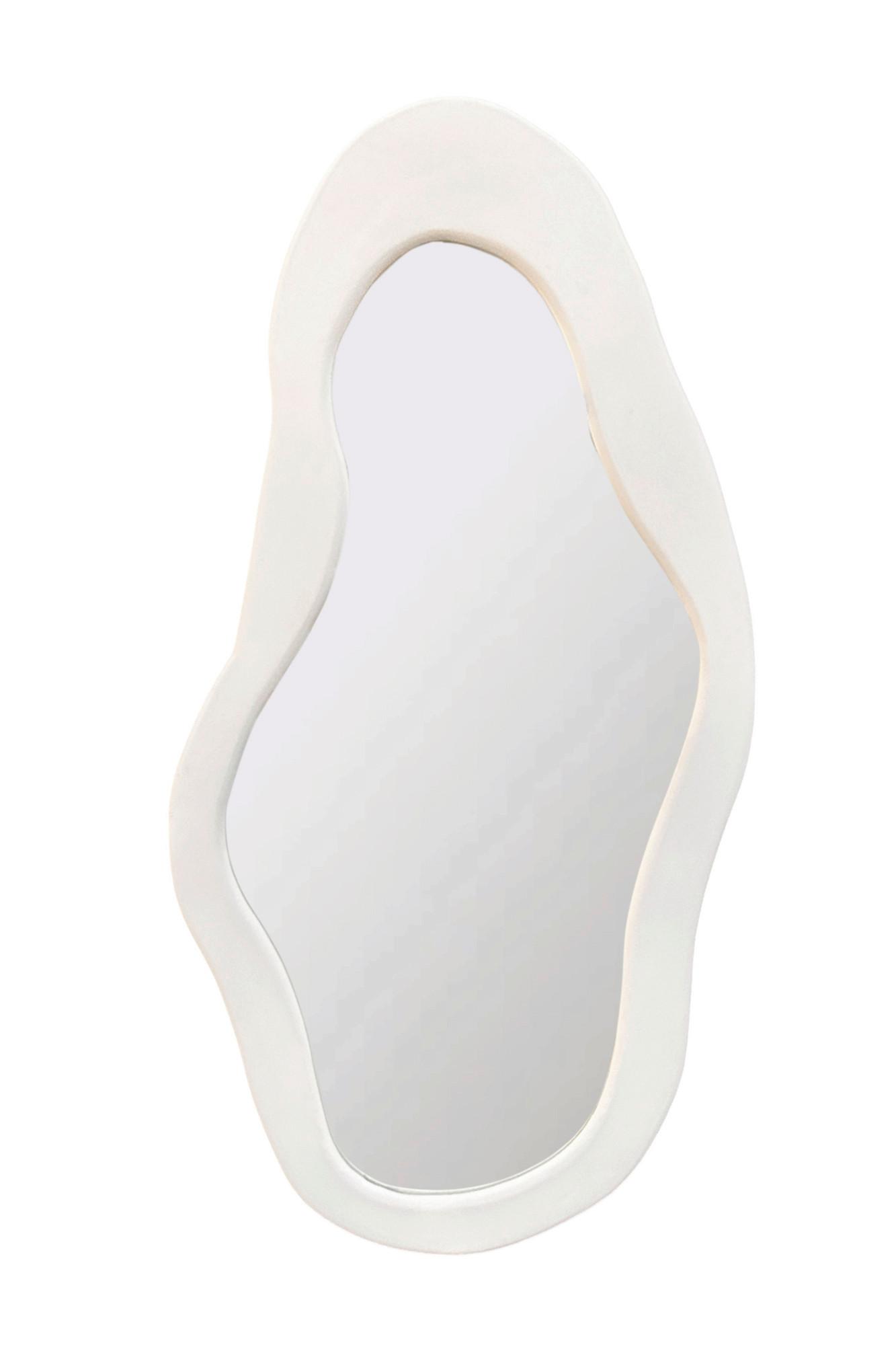 SPIEGEL Weiß B: 62cm - Weiß, Design, Glas/Holzwerkstoff (62/120/3cm) - MID.YOU