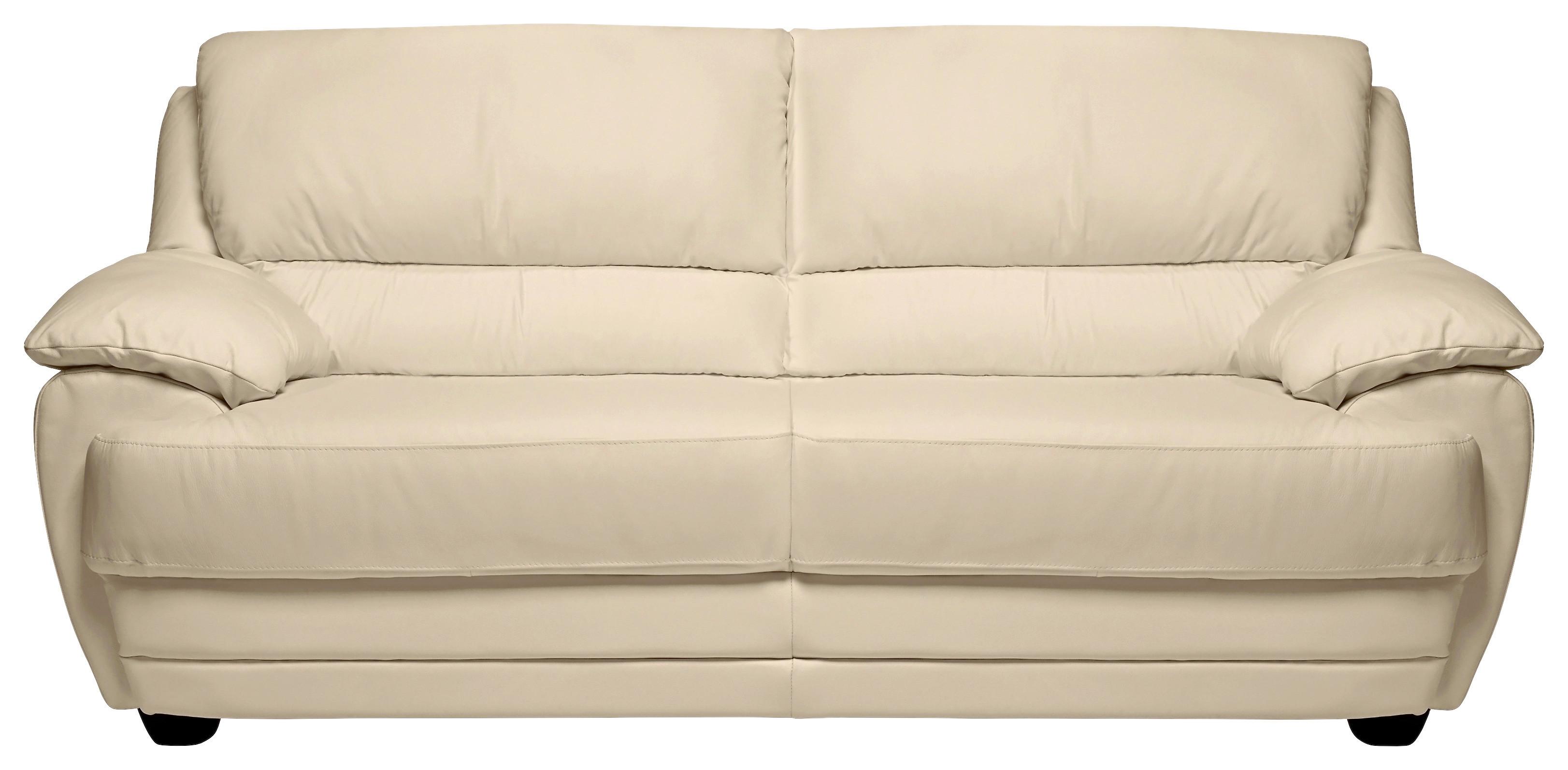 2-Sitzer-Sofa Nebolo Beige Lederlook - Beige, Design, Textil (209/97/100cm) - Livetastic