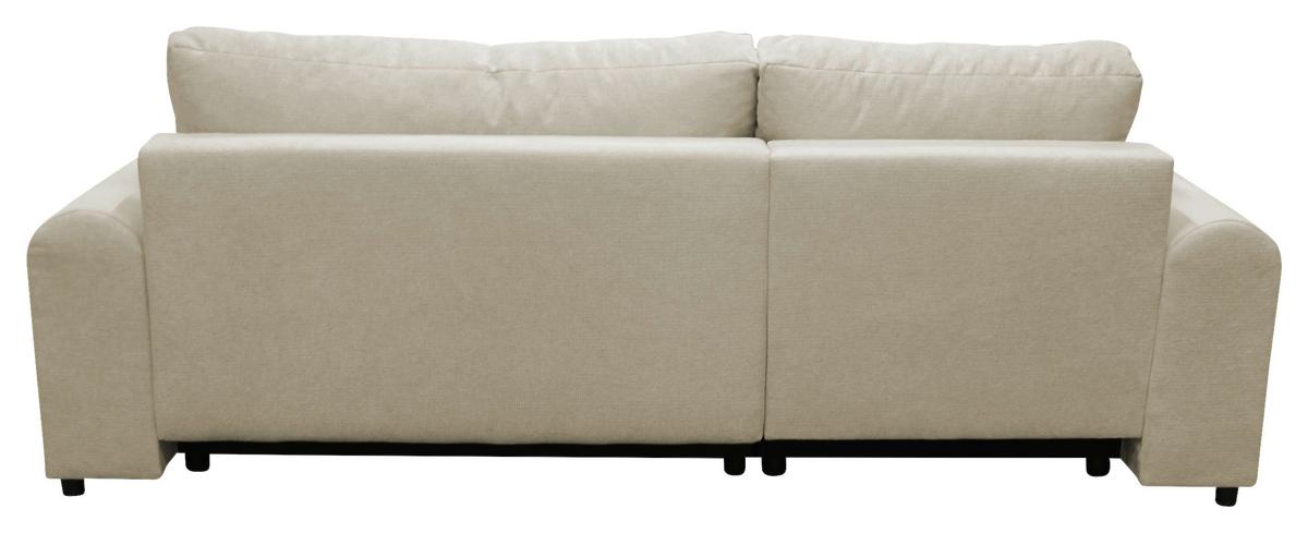Ecksofa Velo Beige S: 160x250 Cm - Beige/Schwarz, Design, Textil (160/250cm) - MID.YOU