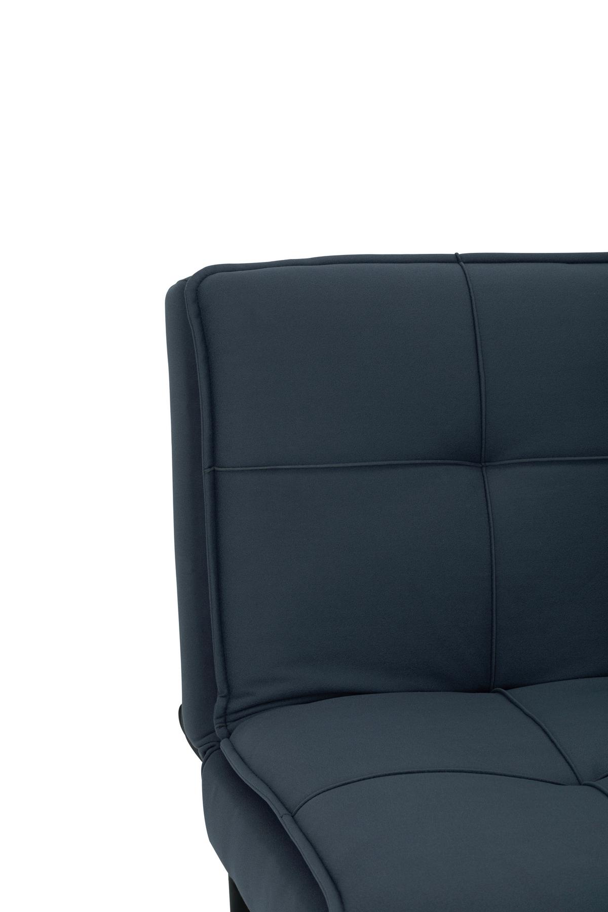 Schlafsofa Oslo - Blau/Schwarz, Basics, Textil (180/79/91cm) - P & B