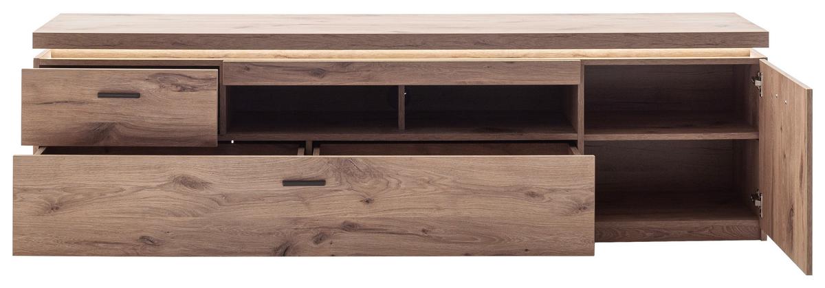 Tv-element Vancouver B: 196 Cm Eiche Dekor - Eichefarben, MODERN, Holzwerkstoff (196/57/44cm)
