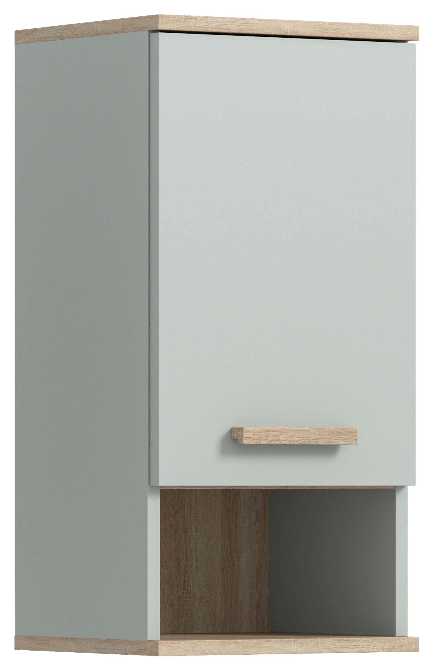 Hängescrank Star Eiche/graugrün B: 34 Cm - Graugrün/Eiche San Remo, MODERN, Holzwerkstoff (34/68/28cm) - MID.YOU