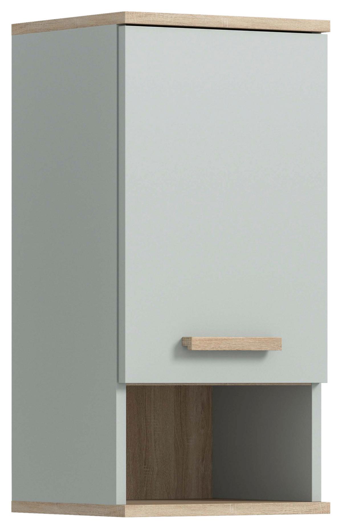 Hängescrank Star Eiche/graugrün B: 34 Cm - Graugrün/Eiche San Remo, MODERN, Holzwerkstoff (34/68/28cm) - MID.YOU