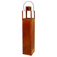 Laterne Eisen Rostfarben H: 100 Cm - Rostfarben, Basics, Metall (16/100/16cm)