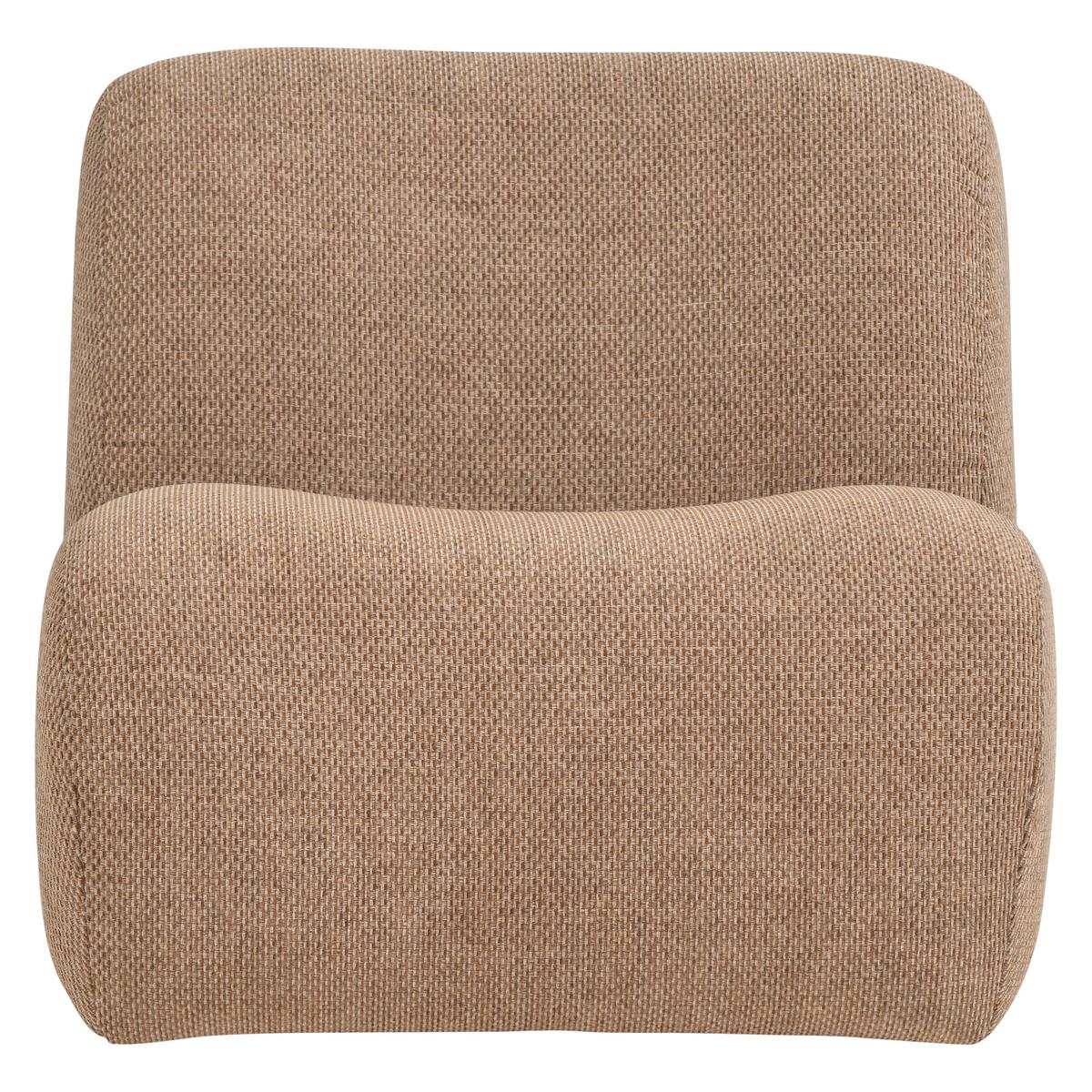 SESSEL Nomu Hellbraun B: 76cm - Hellbraun, MODERN, Textil (76/74/92cm) - Livetastic