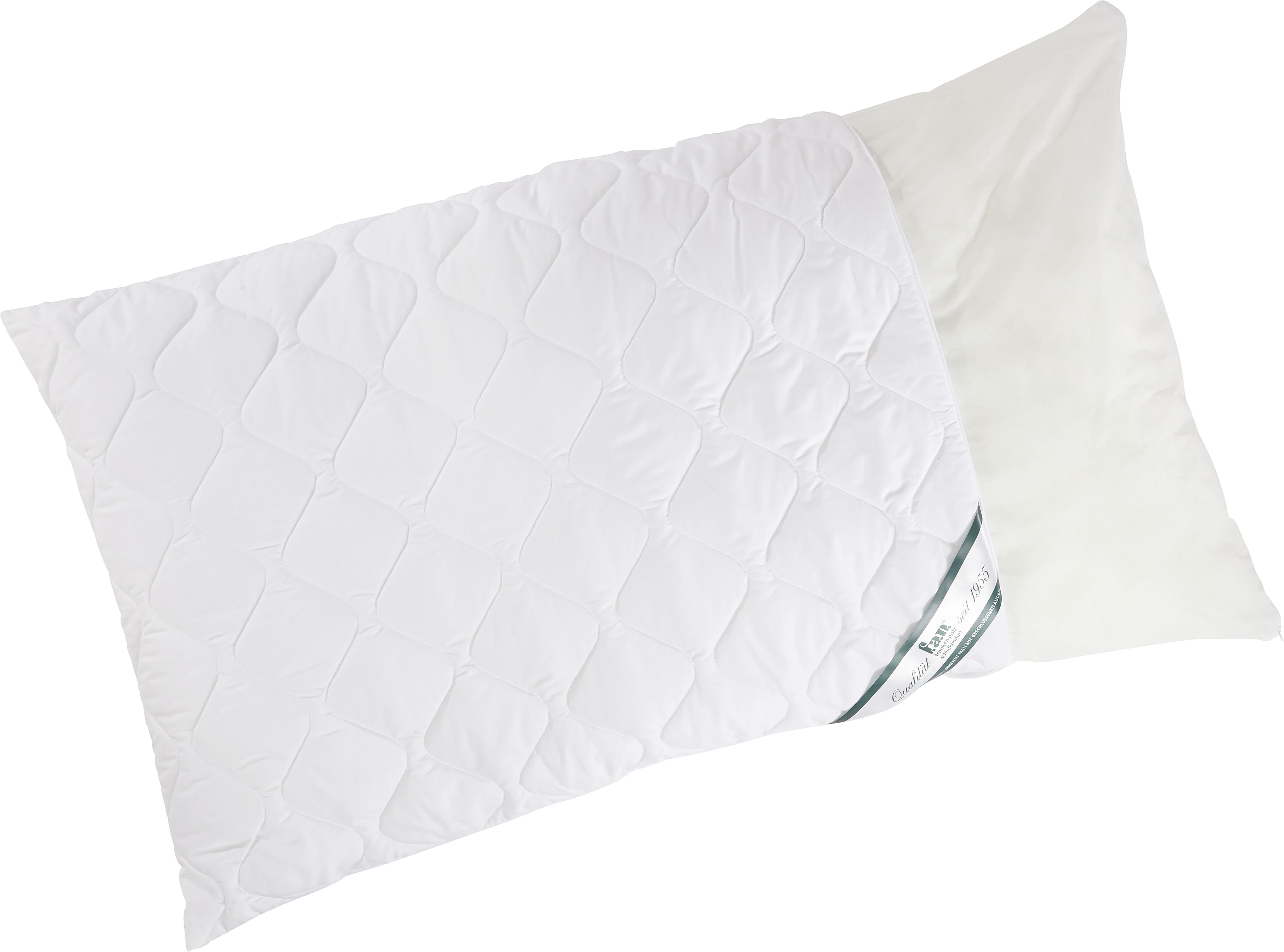 Kopfkissen Kansas 70x90 cm Faserbällchen - Weiß, KONVENTIONELL, Textil (70/90cm) - FAN