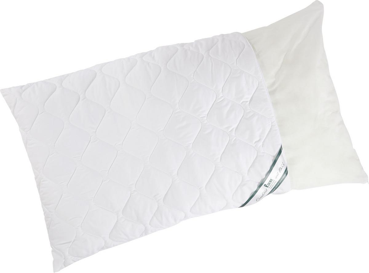 Kopfkissen Kansas 70x90 Cm Faserbällchen - Weiß, KONVENTIONELL, Textil (70/90cm) - FAN