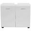 Skrinka Pod Umývadlo Snow - biela, Moderný, kompozitné drevo (70/57/29,6cm) Skrinka Pod Umývadlo Snow - biela, Moderný, kompozitné drevo (70/57/29,6cm)