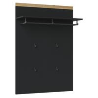 Garderobenpaneel Pepe Eiche Artisan B: 85 cm - Anthrazit/Eiche Artisan, Trend, Holzwerkstoff (85/119/27,6cm)