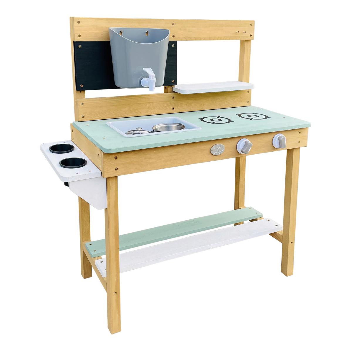 Sand- und Wassertisch A031.038.00 - Braun/Weiß, KONVENTIONELL, Holz (80/88/33cm) - Ambia Garden