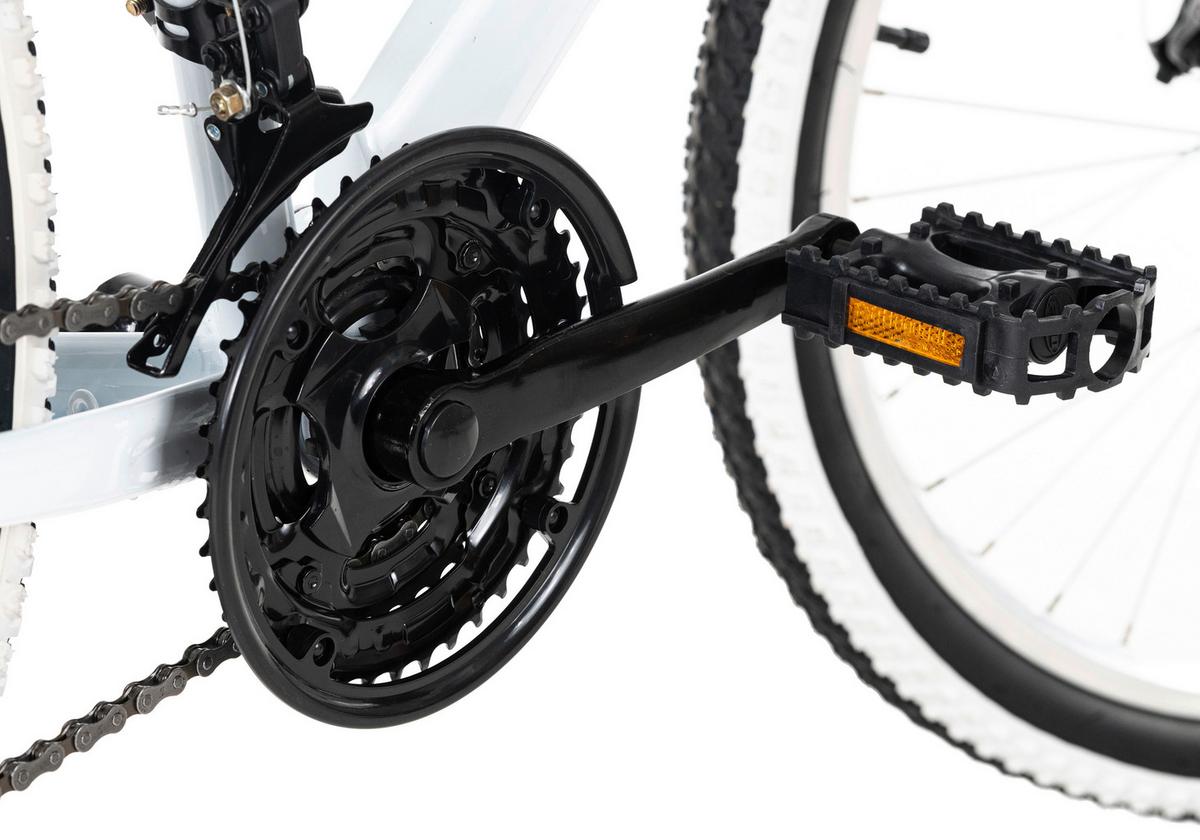 Mountainbike Fully 26 Zoll Zodiac 21 Gänge - Weiß, Basics, Metall (180/70/100cm) - KS Cycling