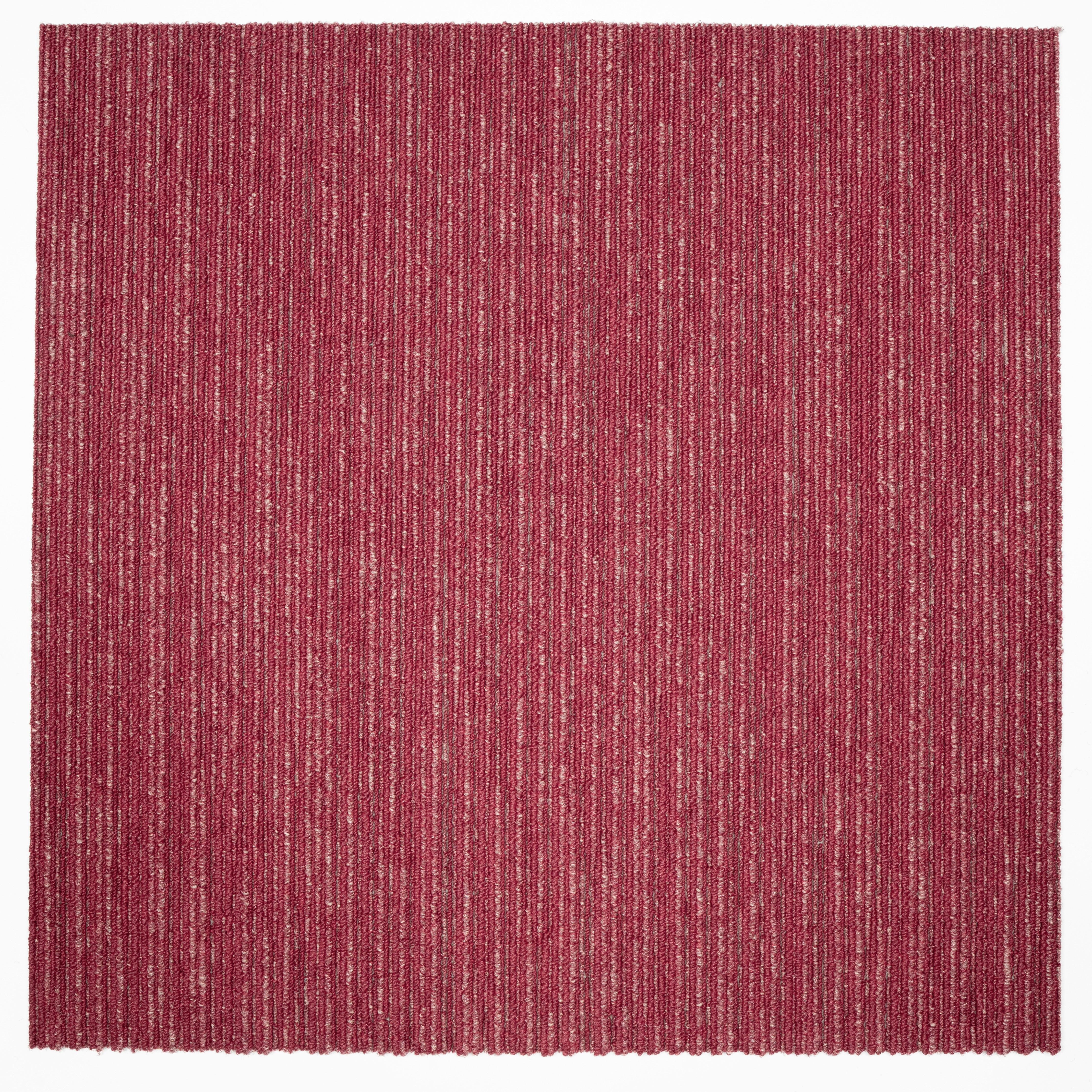 Teppichfliese Rot Ambition 50x50 cm Florhöhe 3 mm - Rot, Basics, Textil (50/50cm)