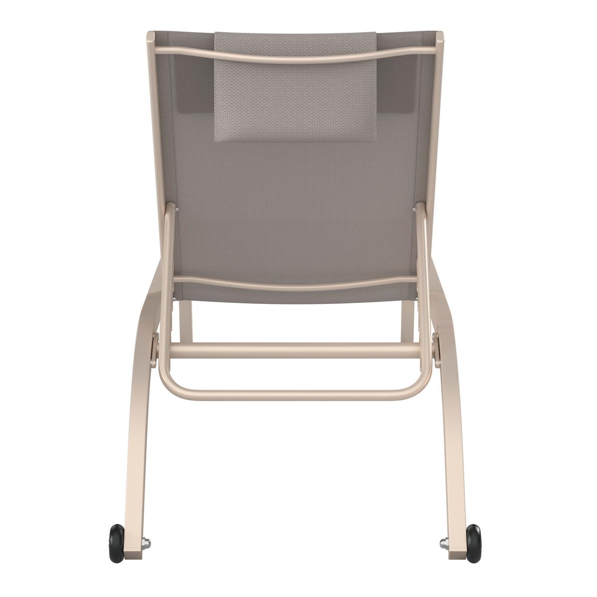 ZÁHRADNÉ LEŽADLO WILLIAM - krémová, Modern, kov/textil (198/62/89cm) - Mömax