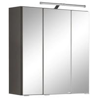 Spiegelschrank Paris graphitgrau B: 60 cm - Graphitfarben, MODERN, Glas/Holzwerkstoff (60/64/20cm) - Held