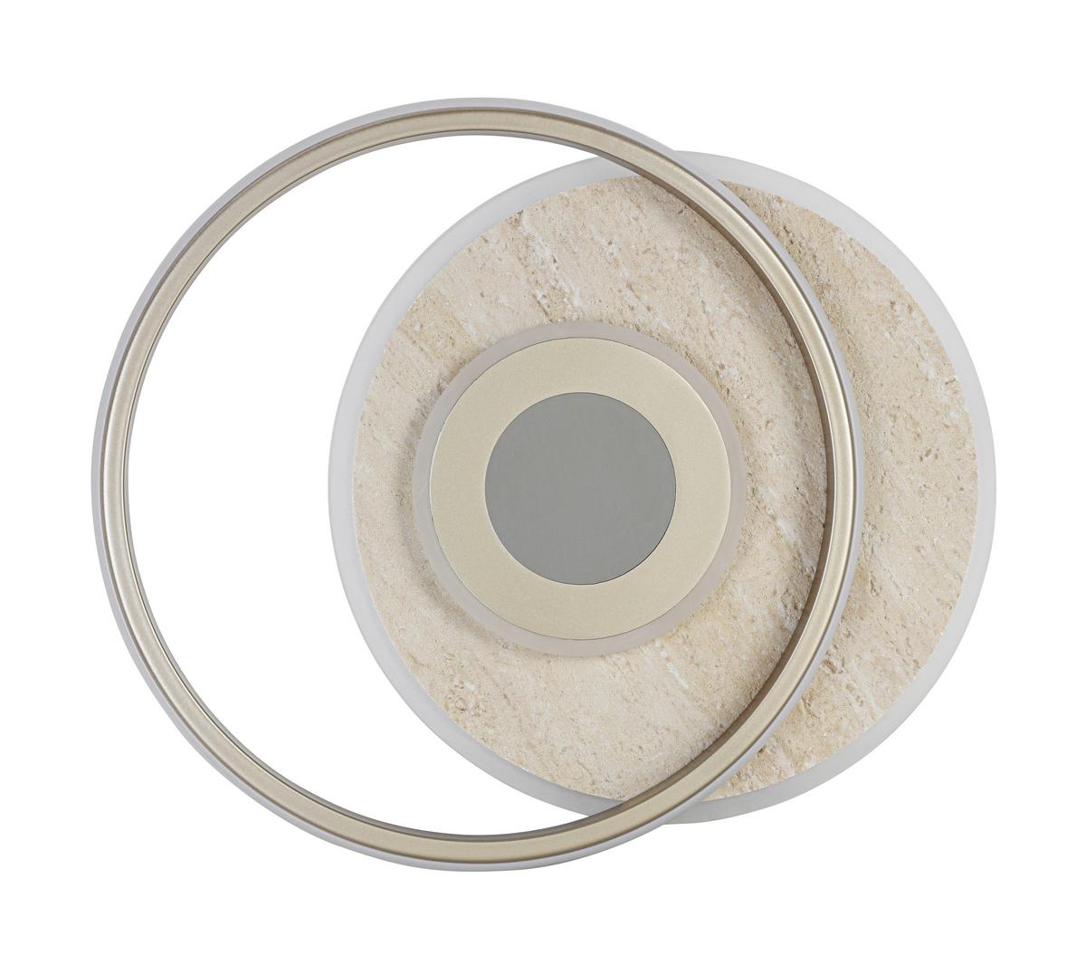 STROPNÉ LED SVIETIDLO PUL - šampanská, Modern, kov/plast (42/35/6cm) - Mömax