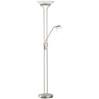 Led-deckenfluter 40075 Pool Tw - Weiß/Nickelfarben, Design, Glas/Metall (32/182cm) - Fischer & Honsel
