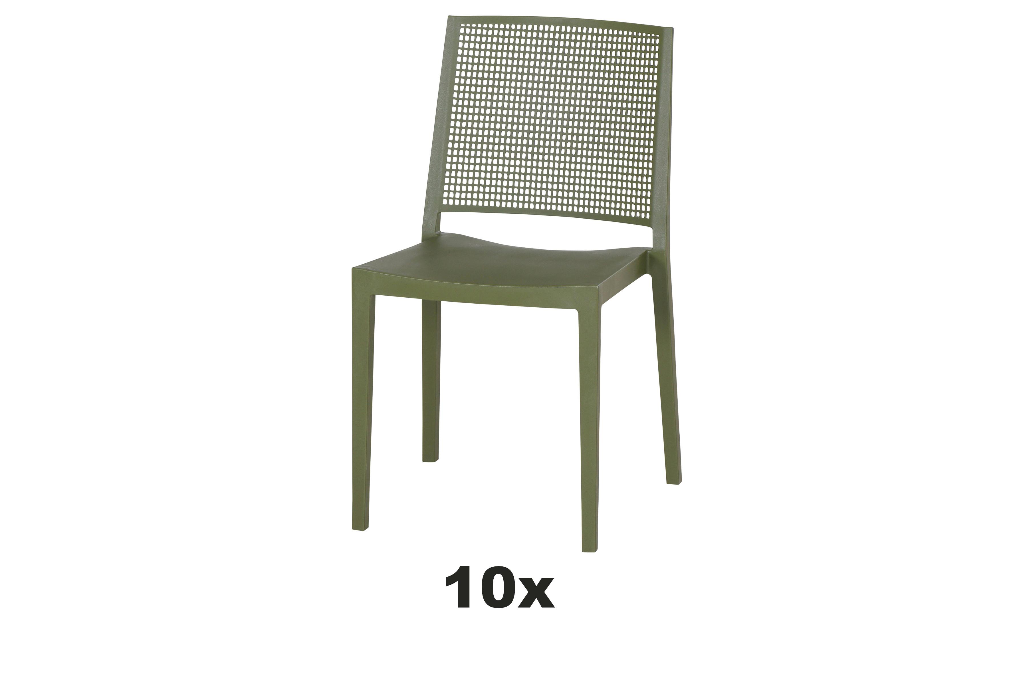GARTENSESSEL-SET T20368 - Grün, Basics, Kunststoff (46/80/56cm) - Siena Garden