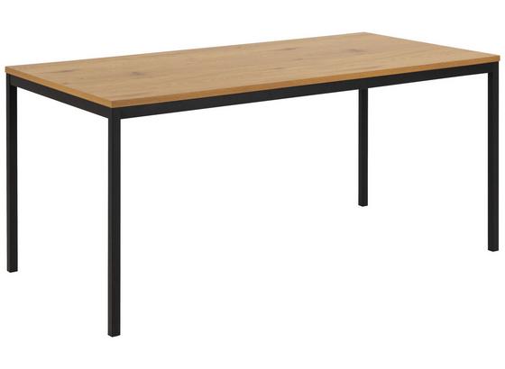 Esstisch Seaford B: 80 cm Eichefarben - Eichefarben/Schwarz, KONVENTIONELL, Holzwerkstoff/Metall (160/80/74cm) - Carryhome Esstisch Seaford B: 80 cm Eichefarben - Eichefarben/Schwarz, KONVENTIONELL, Holzwerkstoff/Metall (160/80/74cm) - Carryhome