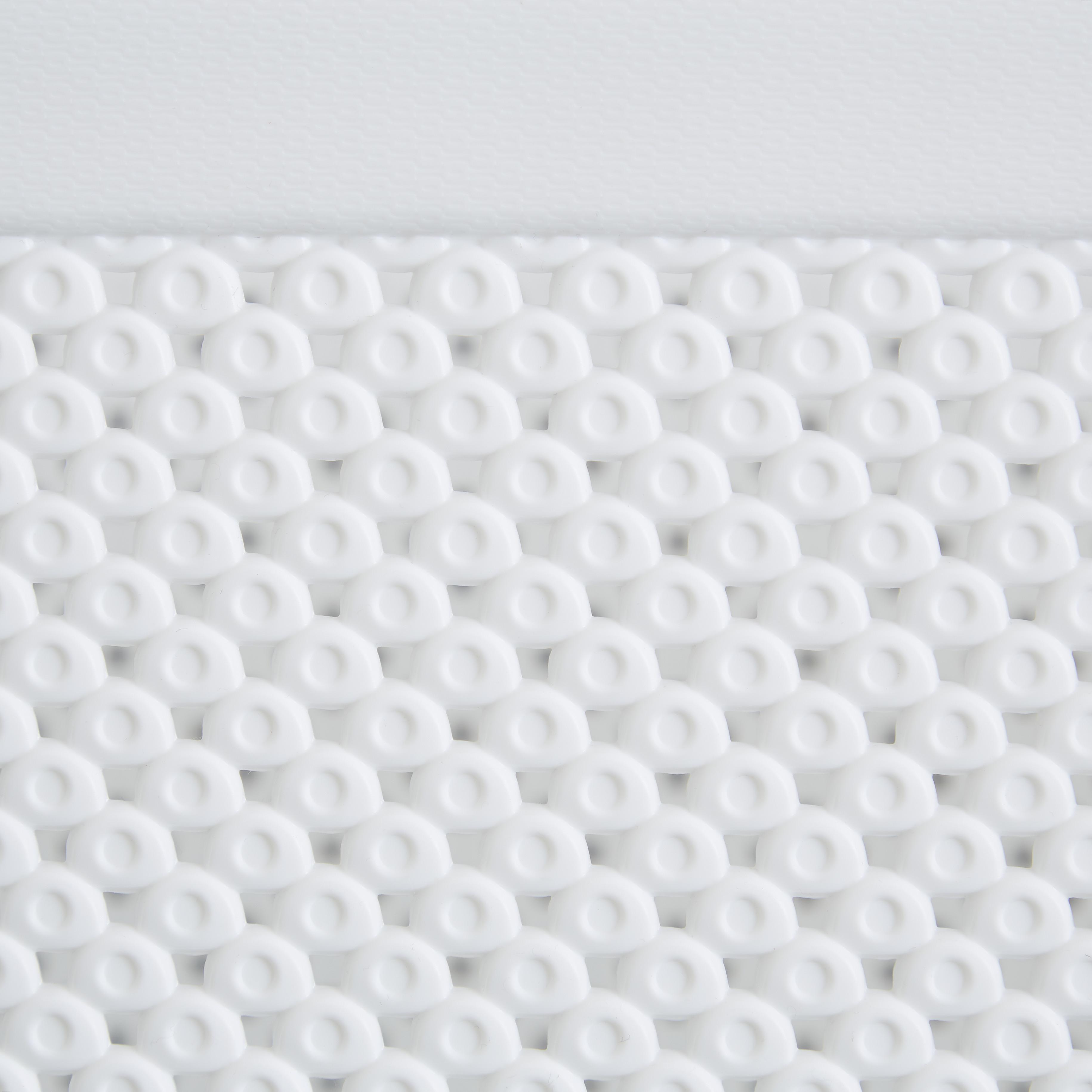 Wäschekorb DIAMOND aus Kunststoff in Weiß 35 Liter Detail Struktur