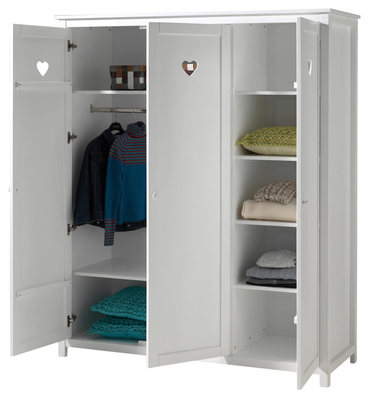 BABYZIMMER Amori Weiß 4-teilig - Weiß, MODERN, Holz/Holzwerkstoff - Vipack