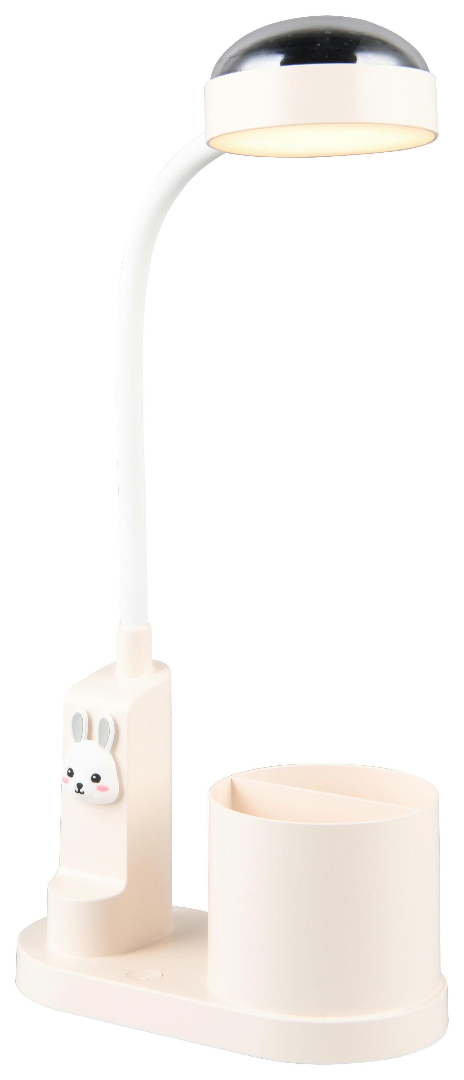 Led-schreibtischleuchte Meri - Weiß, MODERN, Kunststoff (17/8,5/43,5cm) - BUNINO