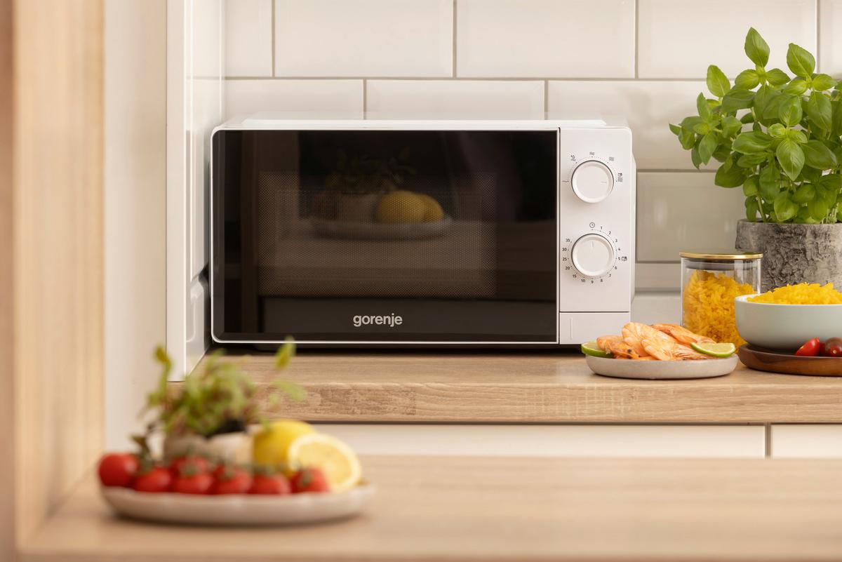 MIKROWELLE 20 Liter, 700W - Weiß, Basics, Glas/Kunststoff (44,6/24,2/35,2cm) - Gorenje
