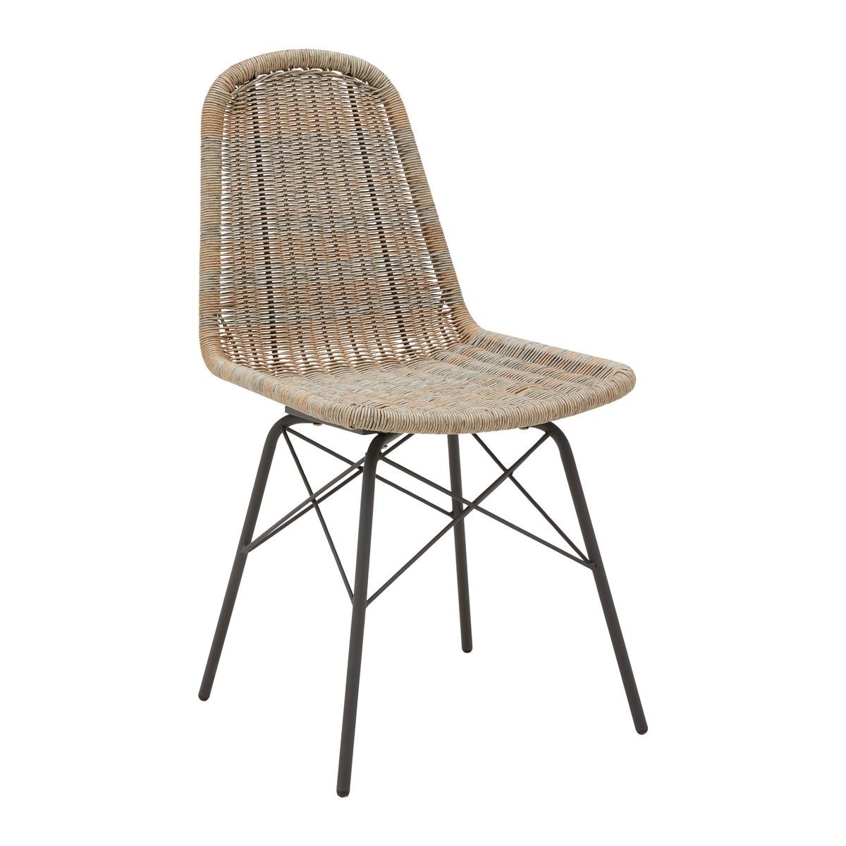 Zahradní souprava ZOPHIA - šedá/tmavě šedá, Moderní, kov/plast (180/74/90cm) - Bessagi Garden