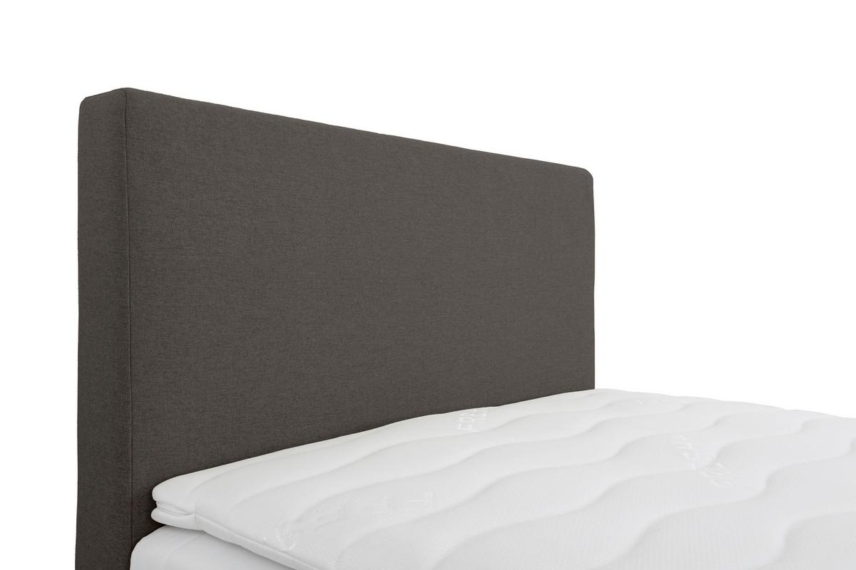Čalúnená posteľ COSI 100x200 cm, antracitová - antracitová/chrómová, Konventionell, kov/drevo (100/200cm)