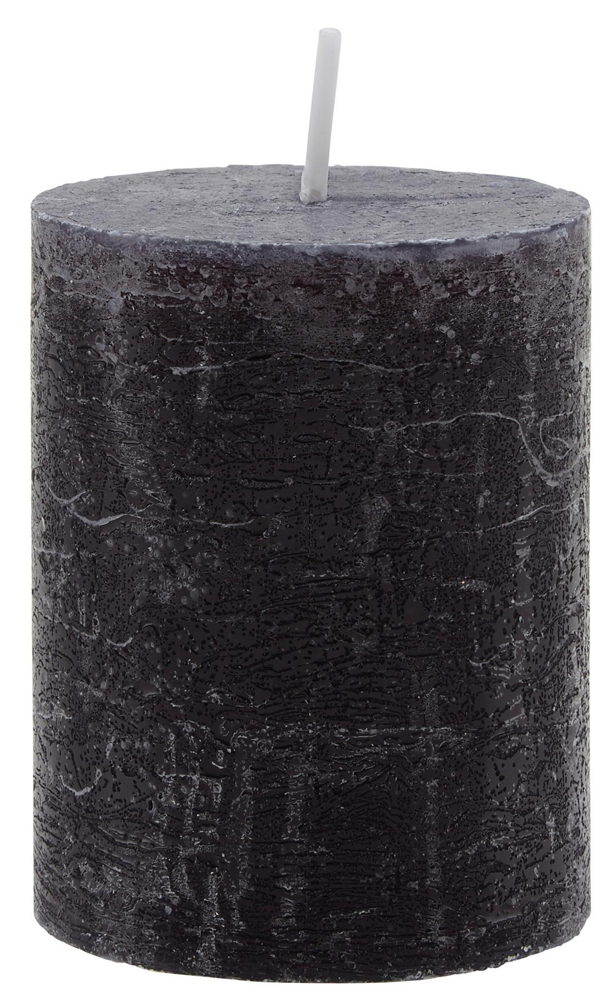 VÁLCOVÁ SVÍČKA LIA - černá, Moderní (6,8/9cm) - Premium Living
