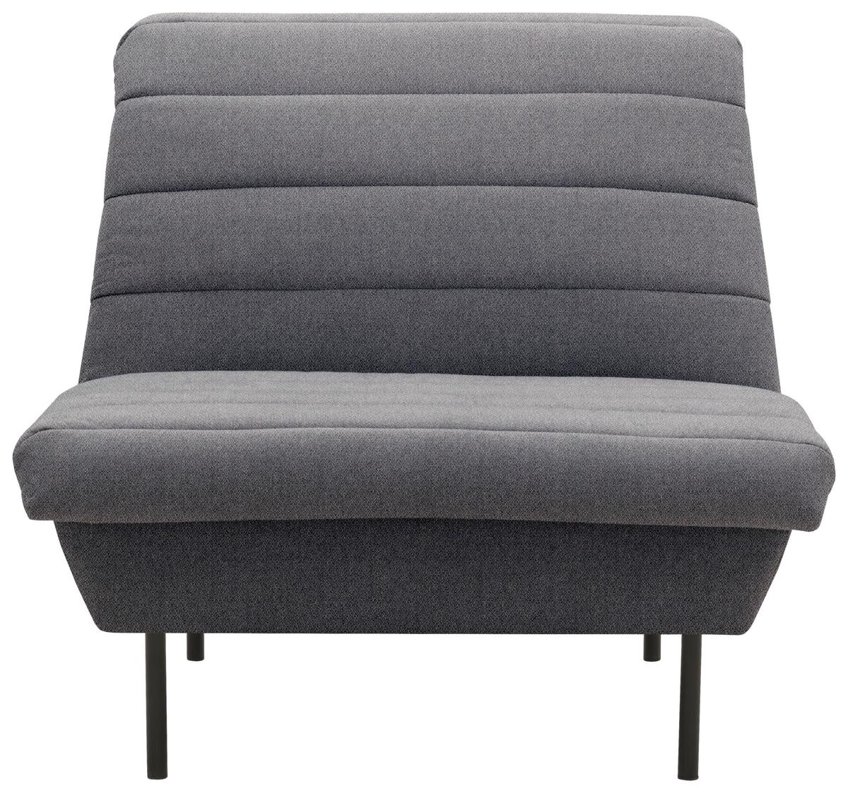 Sessel Looks Ix - Blaugrau/Schwarz, Design, Textil (92/92/103cm) - LOOKS by W.Joop