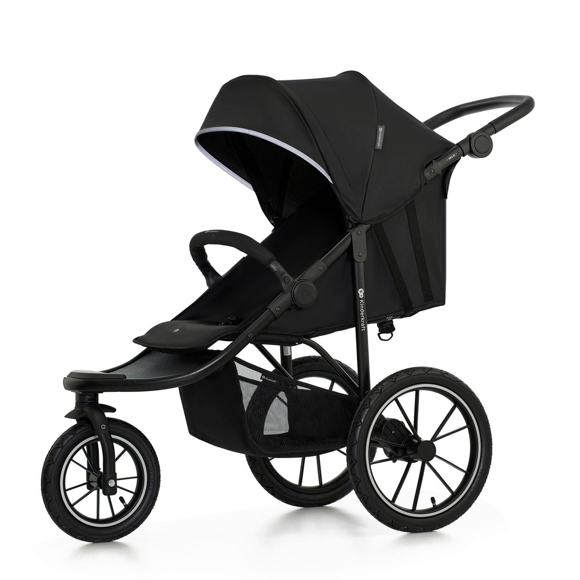 Jogger Helsi 2 B/H/T: 61,5x71-113x126cm - Schwarz, Basics, Metall (61.5/71-113/126cm) - Kinderkraft