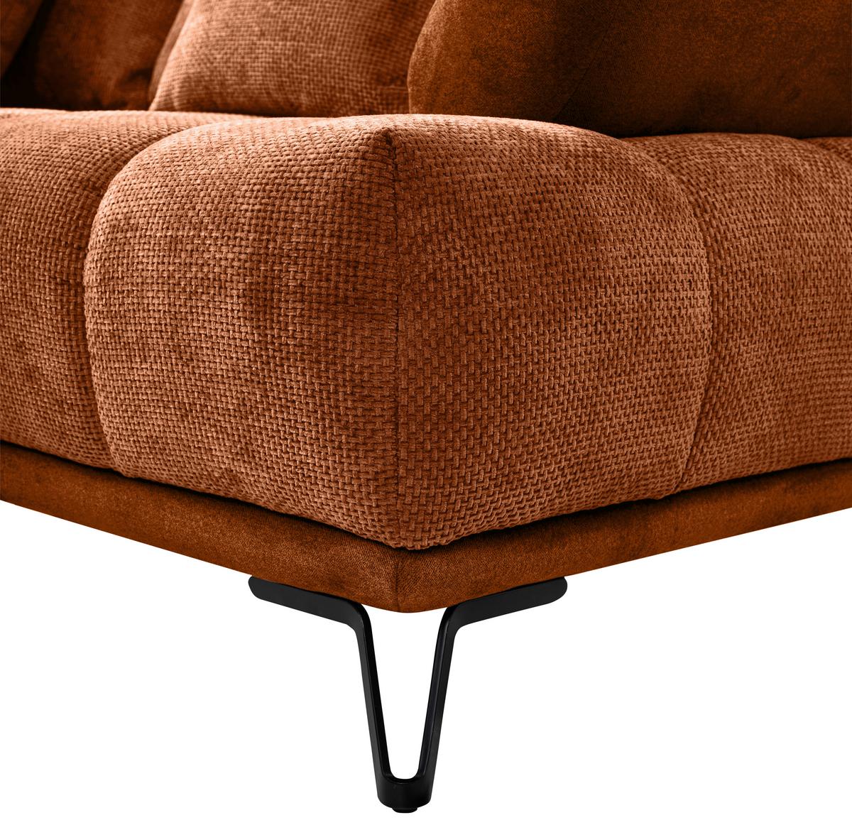LARGO, ľavá, medená, potreba šírky dverí 90 cm - medená/čierna, Modern, kov/textil (184/262cm)