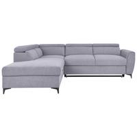 Ecksofa Lapis Grau S: 217/255 Cm - Schwarz/Grau, KONVENTIONELL, Textil (217/255cm) - MID.YOU