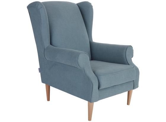 Ohrensessel Xenia - Naturfarben/Hellblau, ROMANTIK / LANDHAUS, Textil (82/95/85cm) Ohrensessel Xenia - Naturfarben/Hellblau, ROMANTIK / LANDHAUS, Textil (82/95/85cm)
