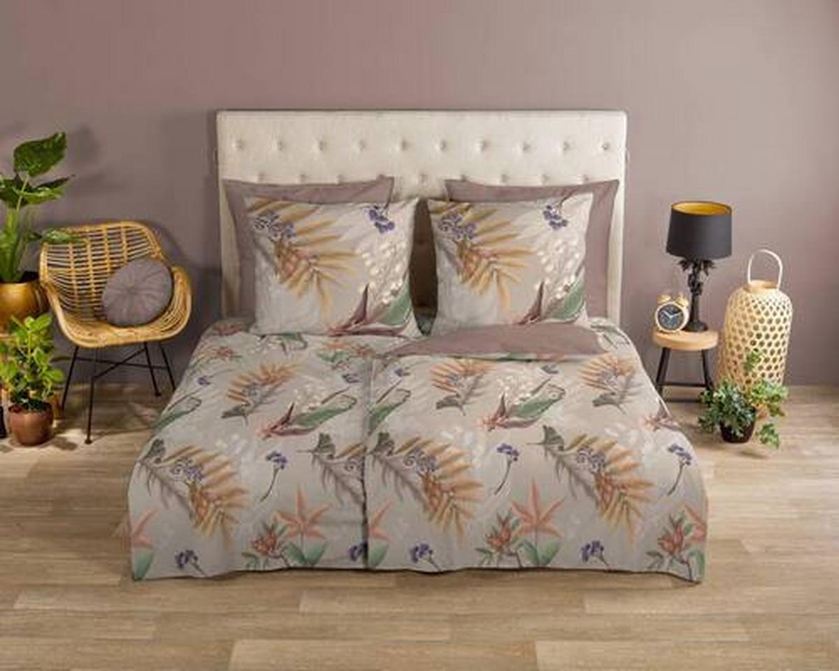 Wendebettwäsche Otso Braun Taupe 155x220 cm - Taupe/Braun, Natur, Textil (155/220cm)
