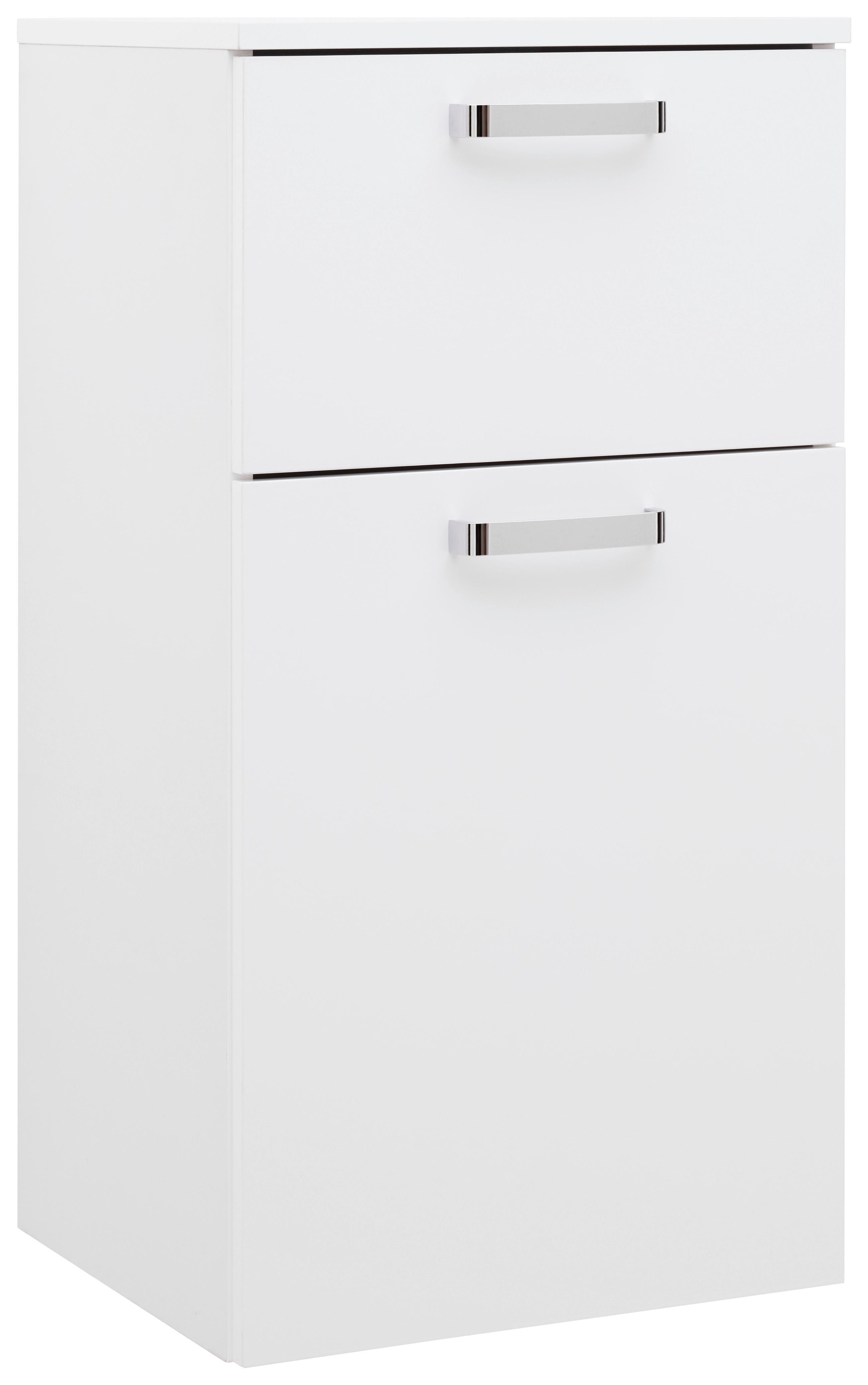 Badezimmer Unterschrank Fresh BxH 40x79 cm Weiß - Weiß, KONVENTIONELL, Holzwerkstoff (40/79/38,5cm) - Ondega
