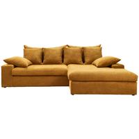 Ecksofa Avellino Goldfarben S: 278/200 Cm - Goldfarben/Schwarz, MODERN, Textil (278/200cm) - Livetastic