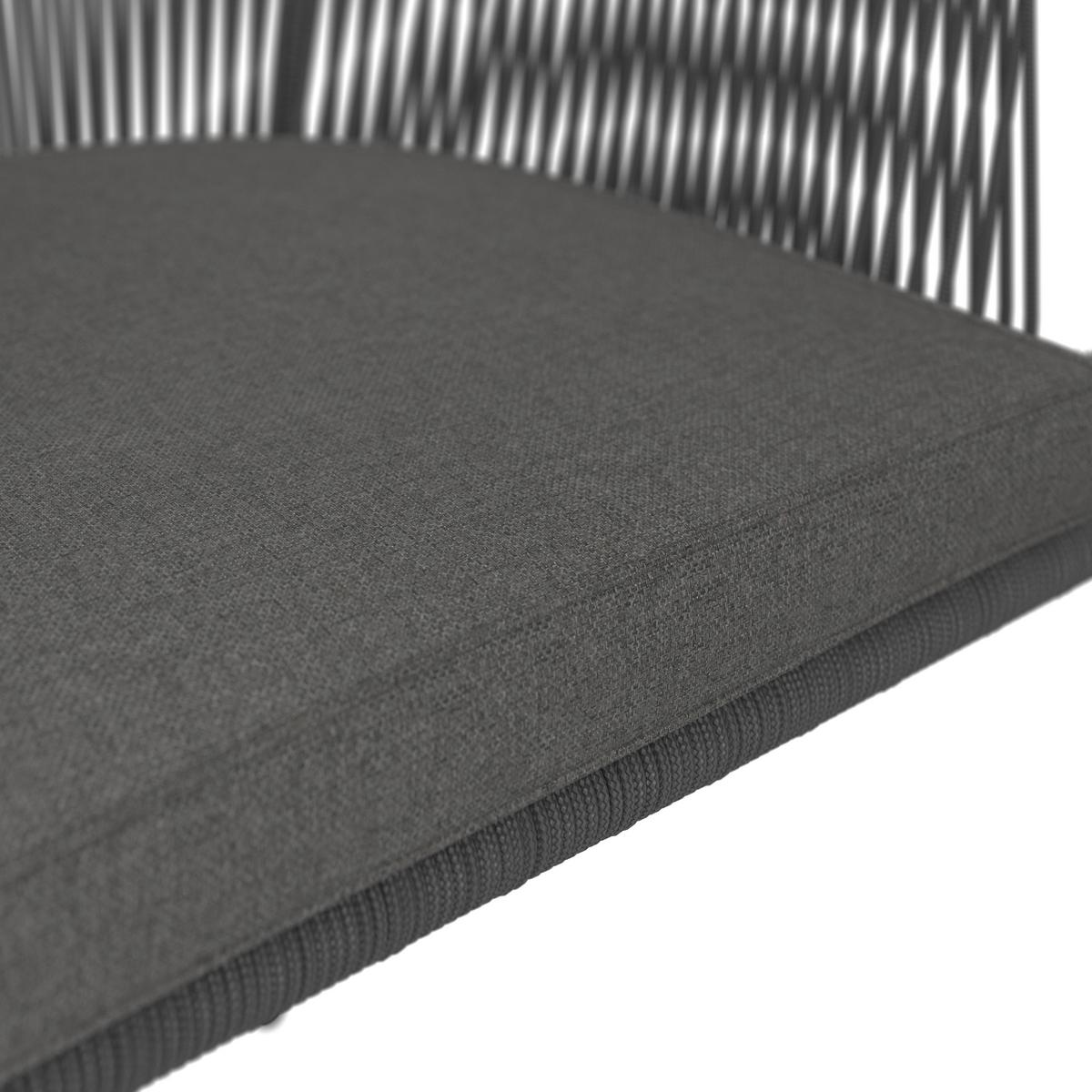 SADA ZAHRADNÍCH KŘESEL VICTOR - tmavě šedá, Moderní, kov/textil (56/59/78cm) - Bessagi Garden