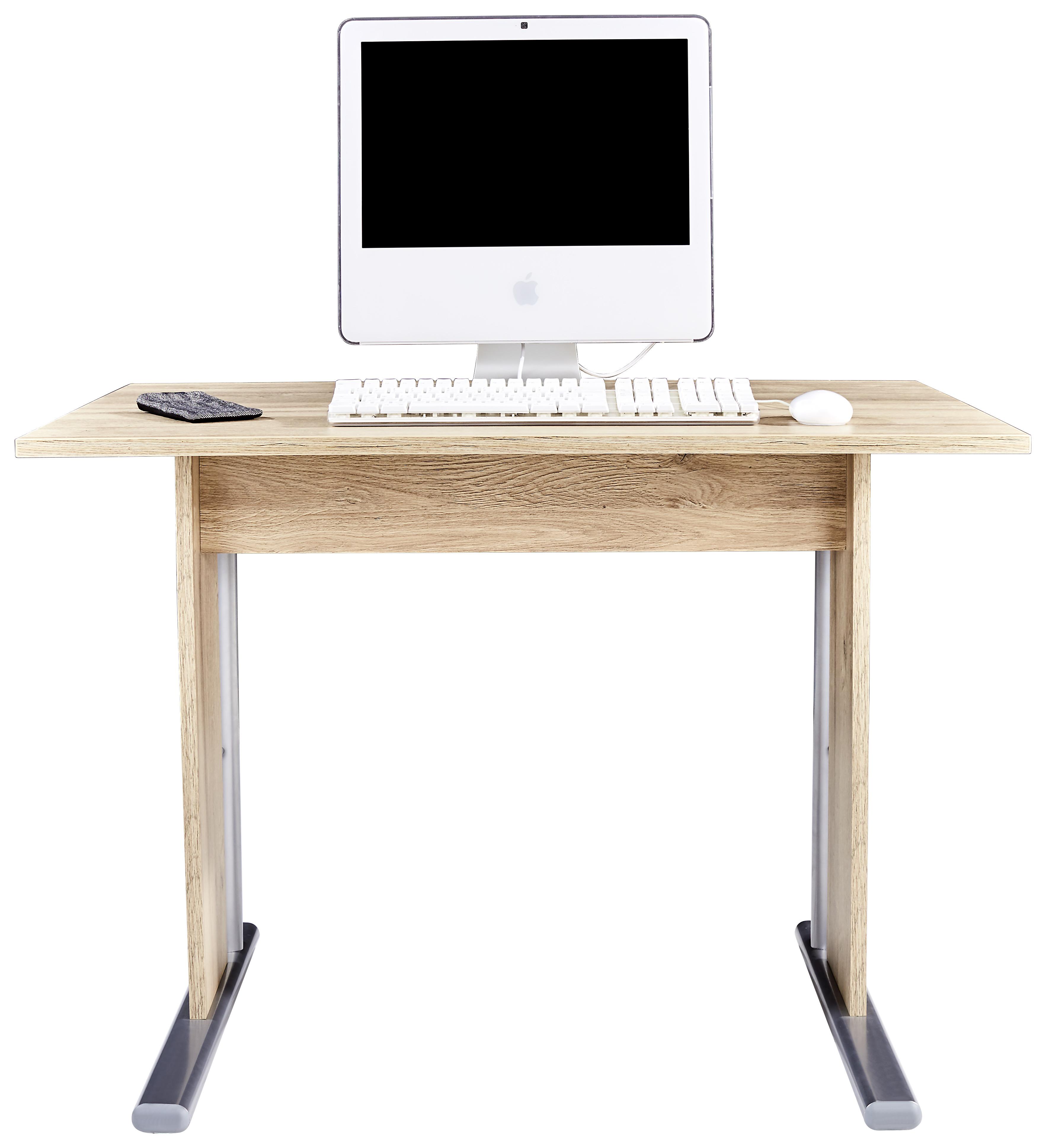 Schreibtisch B 100cm H 72cm Mindi, Eiche Dekor - Eichefarben, MODERN, Holzwerkstoff/Kunststoff (100/72/70cm)