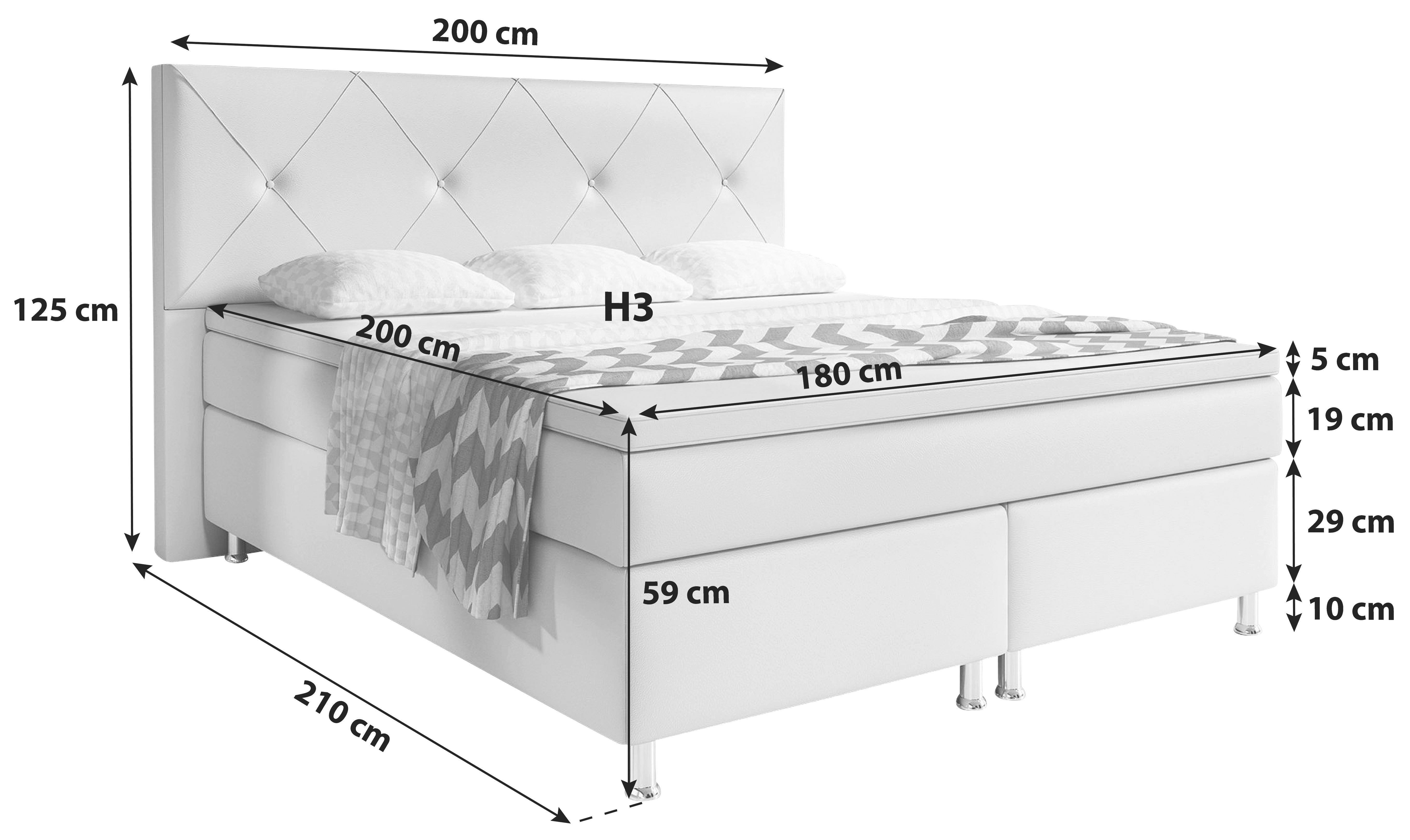 Hotsell Boxspringbett 200x180 cm