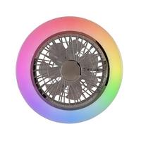 Led Mennyezeti Ventilátor Nua - krómszínű/áttetsző, Modern, műanyag/fém (49/16cm) - Luca Bessoni