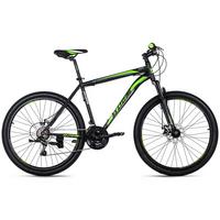 Mountainbike Hardtail 26 Zoll Catappa 21 Gänge - Schwarz/Grün, Basics, Metall (134/20,5/74cm) - KS Cycling